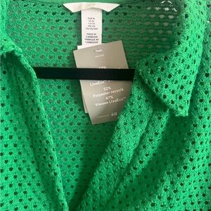 H&M Green Crochet Top